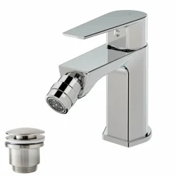 Grifo Bidet Aroha Cromo Con Desague Semiautomático – 4606000 – Galindo