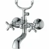 Grifo Bimando De Bañera Bristol Cromo Con Equipo (Mango De Ducha Y Flexo) – 02BRI413CR – AQG
