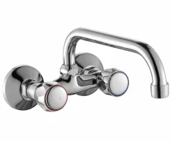 Grifo Bimando De Fregadera Mural Argos 110 – 06ARG540CR – AQG