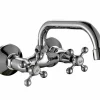 Grifo Bimando De Fregadera Mural Athos Cromo – 06ATH540CR – AQG