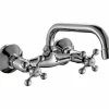 Grifo Bimando De Fregadera Mural Rhodas Cromo – 06RHO540CR – AQG