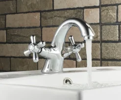 Grifo Bimando De Lavabo Bristol Cromo – 02BRI100CR – AQG