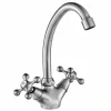 Grifo Bimando De Fregadera Cocina Chronos Plata – 06CHR500AG – AQG