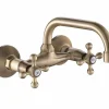 Grifo Bimando De Fregadera Cocina Mural Visto Rhodas Bronce – 06RHO540BR – AQG