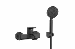 Grifo De Bañera Monomando Baño Y Ducha Con Equipo De Ducha Haza Black – Gala – G3998502