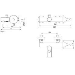 Grifo De Baño-ducha Con Accesorios De Ducha – Chip – 8821000 – Galindo