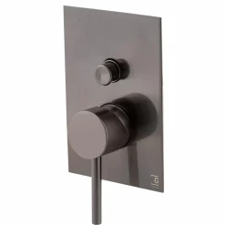 Grifo De Baño-ducha Empotrable Theo Dark Cromo Negro Cepillado – 8637436 – Galindo – LuxCover