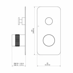 Grifo De Baño-ducha Empotrable Zoom Oro Cepillado – 4987429 – Galindo – LuxCover