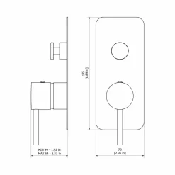 Grifo De Baño-ducha Empotrable Trama Oro Cepillado – 4977429 – Galindo – LuxCover