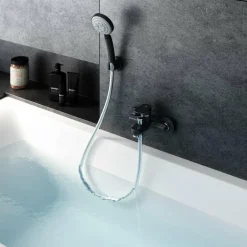 Grifo De Baño-ducha Nine Carbono Con Accesorios De Ducha – 4621027 – Galindo – LuxCover