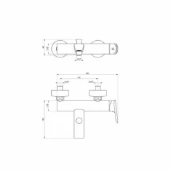 Grifo De Baño-Ducha Sin Accesorios – Kily – 4951500 – Galindo