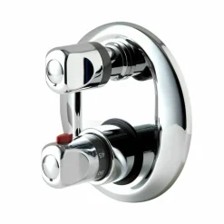 Grifo De Baño-ducha Termostática Empotrable Atlantis 2 Entradas 2 Salidas Redondo Cromo Mate – 7004746100 – Galindo – LuxCover
