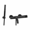 Grifo De Baño-ducha Trama Cromo Negro Cepillado Con Accesorios De Ducha – 4971036 – Galindo – LuxCover