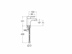 Grifo De Bidé Con Enganche Para Cadenilla – Roca – L20 – A5A6B09C00