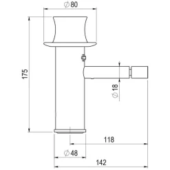 Grifo De Bidet Con Desagüe – Chap – 8836000 – Galindo