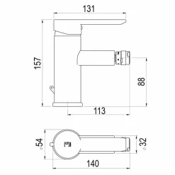 Grifo De Bidet ECO – Karim Due – 8894700E – Galindo