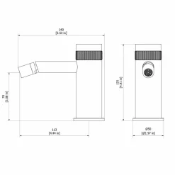 Grifo De Bidet Zoom Cromo – 4987000 – Galindo