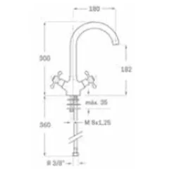 Grifo De Cocina Bimando – Época – Aquahome