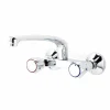 Grifo De Cocina Bimando De Pared Elipse Caño Tubo 26 Cm – 3835000 – Galindo
