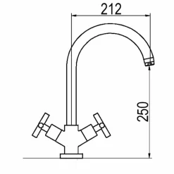 Grifo De Cocina Bimando Matrix Cromo – 8231300 – Galindo