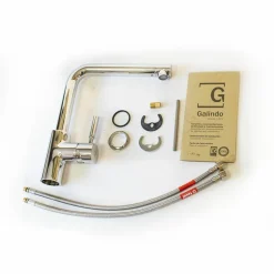 Grifo De Cocina Caño Alto Recto Theo Cromo – 8648800 – Galindo