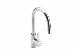 Grifo De Cocina Con Caño Extraíble Giratorio Y Función Ducha Aclarado – Targa – Roca – A5A8160C00