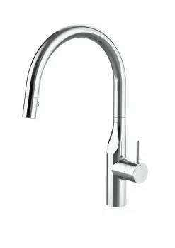 Grifo De Cocina Con Caño Giratorio Y Ducha Extraíble De Dos Funciones – Glera – Roca – A5A814DC00