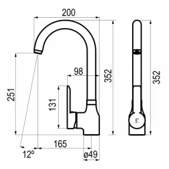 Grifo De Cocina Karim Due Eco – 8894860E – Galindo