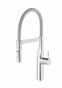 Grifo De Cocina Mezclador Monomando Con Caño Giratorio Con Muelle Y Ducha Extraíble De Dos Funciones – Glera – Roca – A5A8A4DC00