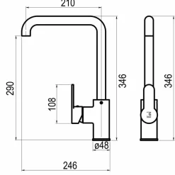 Grifo De Cocina Zip Plus 2.0 Cromo – 2158600 – Galindo