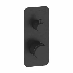 Grifo De Ducha Empotrable 3 Vías Zoom Cromo Negro Cepillado – 4987236 – Galindo – LuxCover