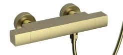 Grifo De Ducha Termostatica Con Soporte Oro Cepillado – Yanet YN31F 36 – Kassandra
