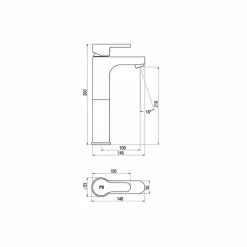 Grifo De Lavabo Alto Cromo – Zip Plus – 2155500 – Galindo
