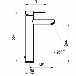 Grifo De Lavabo Alto Karim Due Eco Con Desagüe Automático – 8894450E – Galindo