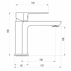 Grifo De Lavabo Aroha Eco Cromo – 460500E – Galindo