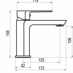 Grifo De Lavabo Blanco – Aroha – Galindo – 4605011