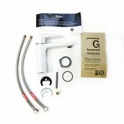 Grifo De Lavabo Blanco – Aroha – Galindo – 4605011