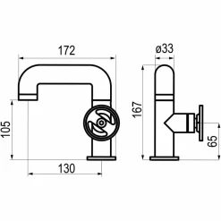 Grifo De Lavabo Caño Bajo Con Desagüe – Strem – 7964000 – Galindo