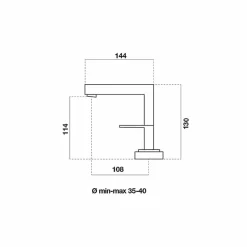 Grifo De Lavabo Con Desagüe – Zen – 5344000 -Galindo