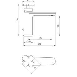 Grifo De Lavabo Con Desagüe – Lucky Me – 8814000 – Galindo