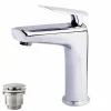 Grifo De Lavabo Kily Con Desagüe Semiautomático Cromo – 4954000 – Galindo