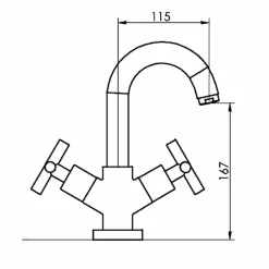 Grifo De Lavabo Matrix Negro – 8245016 – Galindo – LuxCover