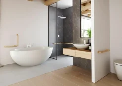 Grifo De Lavabo Mezclador Aroha Tech Electrónico Sensor Mármol Blanco Transformador – P3178101 – Galindo – LuxCover