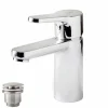 Grifo De Lavabo Monomando Apertura En Frío Con Desagüe Semiautomático – AF7174000 – Cónico – Galindo