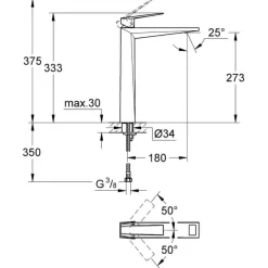 Grifo De Lavabo Monomando Liso – Allure Brilliant XL – Grohe