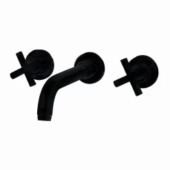 Grifo De Lavabo Mural Matrix Negro – 8245616 – Galindo – LuxCover