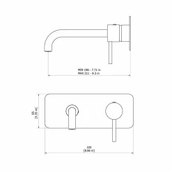 Grifo De Lavabo Mural Trama Níquel – 4975671 – Galindo – LuxCover