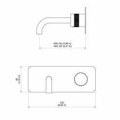 Grifo De Lavabo Mural Zoom Oro Cepillado – 4985629 – Galindo – LuxCover