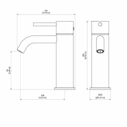 Grifo De Lavabo Trama Oro Cepillado – 4975029 – Galindo – LuxCover