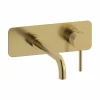 Grifo De Mural Lavabo Trama Oro Cepillado – 4975629 – Galindo – LuxCover